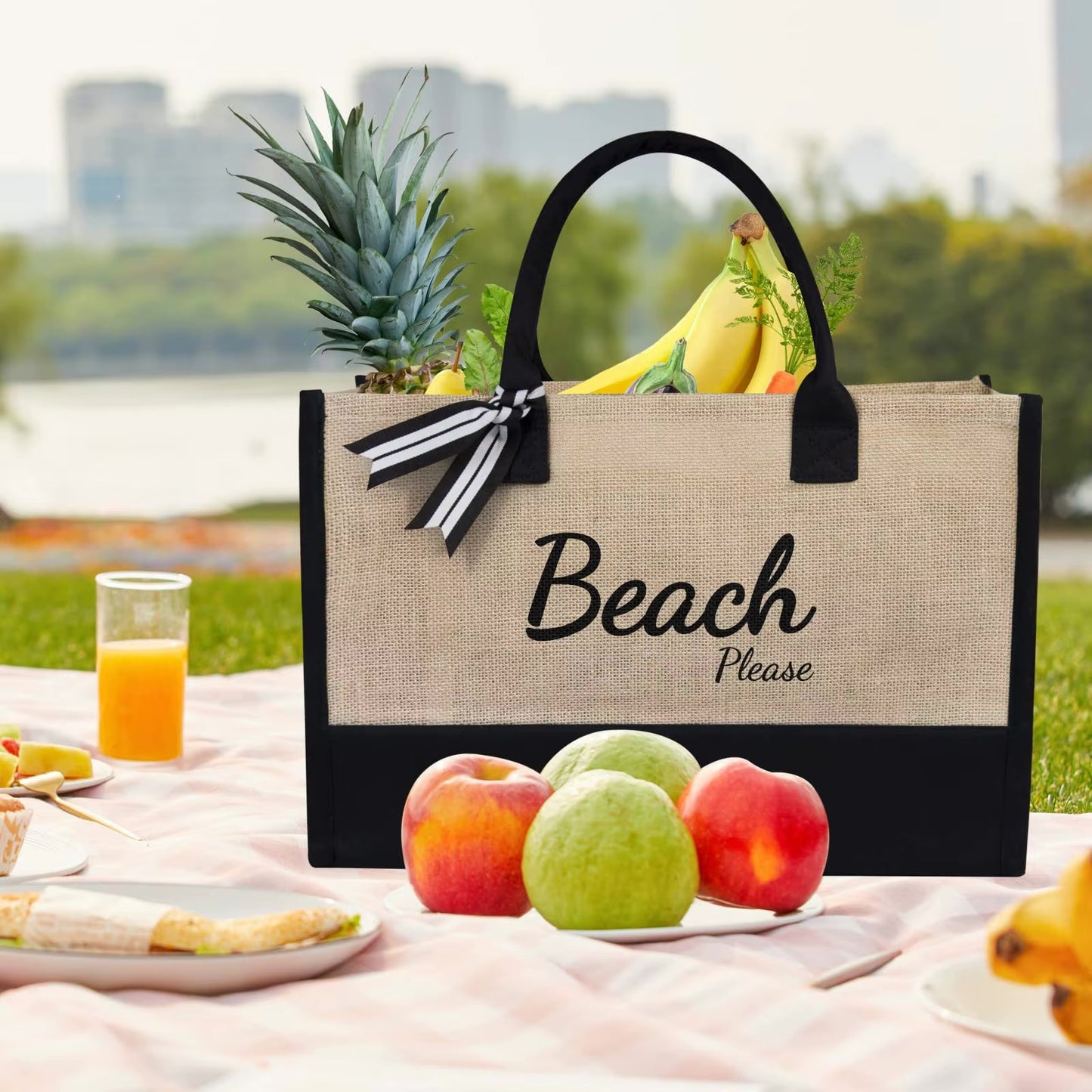 Bolso Yute De Playa Para Mujer